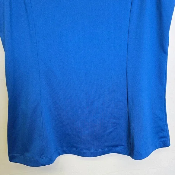 Callaway Colorblock Sleeveless Golf Polo, Opti-Dri, Blue/White, Women's Medium - Picture 8 of 8